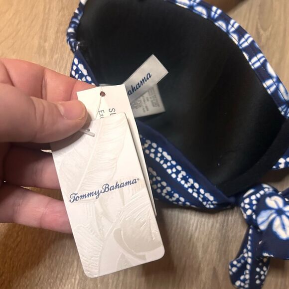 Tommy Bahama Indigo Cowie Underwire Bikini Swim Top Size 34D - Picture 7 of 13